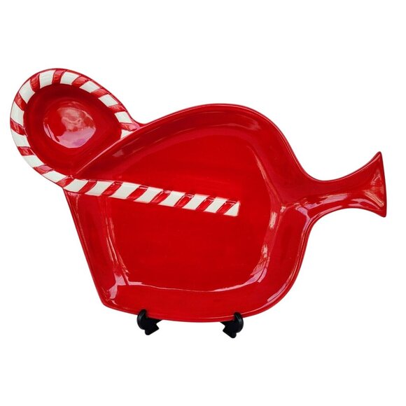 Holiday Party Platter Margarita Large Red Chip N Dip Christmas Le Gourmet Chef - Picture 4 of 10